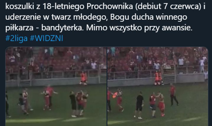 Młody piłkarz Widzewa UDERZONY przez ''kibica''